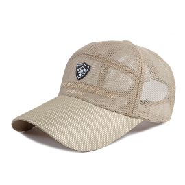 Coupon Men Comfy Adjustable Mesh Outdoor Shade Baseball Flat Hat