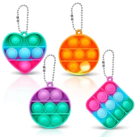 Coupon Mini Bubble Fidget Sensory Popitz Toys Set Gradual Change Colorful Anti-Anxiety Office Toys Funny Education Puzzle Toy