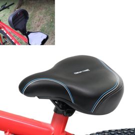 Coupon Mountain Bike Saddle With Storage Function Breathable Memory Foam Waterproof Shock Absorbing Comfortable Big Butt Bike Seat Safety Warning