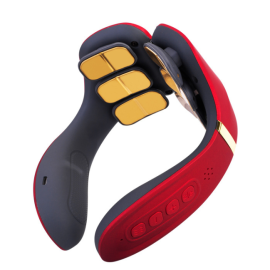 Coupon Multifunctional Constant Temperature Hot Compress Cervical Spine Massager Remote Control Timer Neck Massager