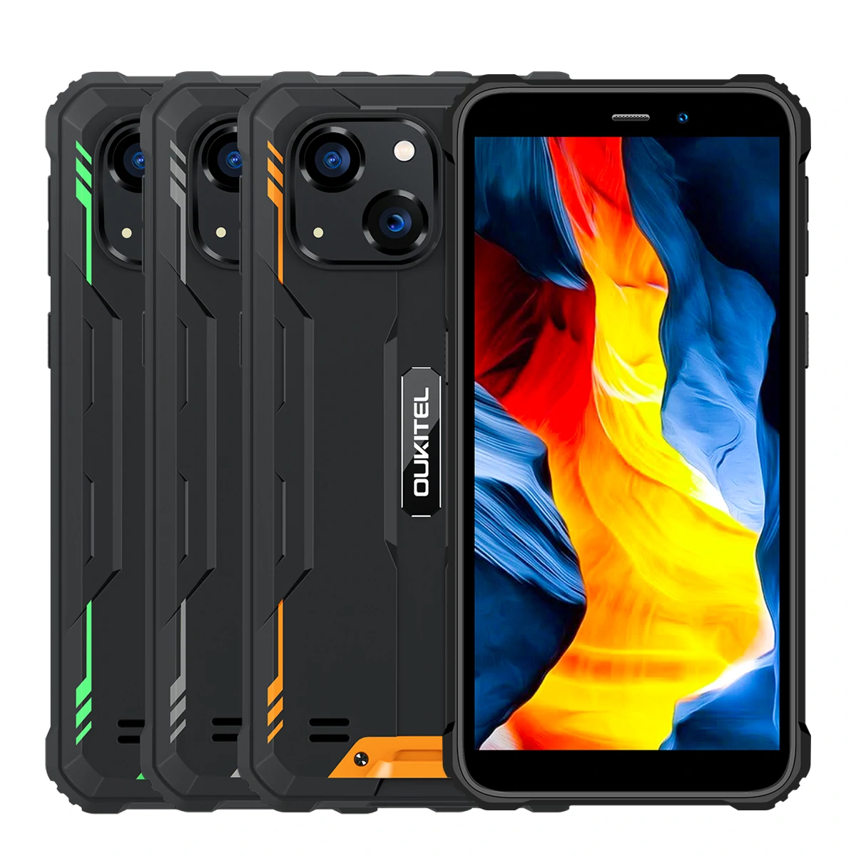 Coupon OUKITEL WP20 Global Version IP68&IP69K Waterproof 20MP Rear Camera 6300mAh MT6761 4GB 32GB 5.93 inch Quad Core 4G Rugged Smartphone
