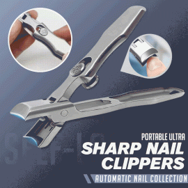 Coupon Portable Ultra Sharp Nail Clipper Stainless Steel Wide Jaw Opening Anti Splash Fingernail Cutter Manicure Tools Nail Trimmer