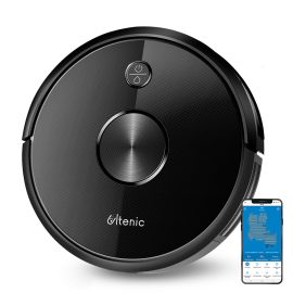 Coupon Proscenic Ultenic D5S Pro Robot Vacuum Cleaner 2 in 1 Sweeping and Mopping 2200Pa Suction Wi-Fi & Alexa Control Super-Thin Auto Carpet Boost 600ML Large Dustbox Self-Charging Robotic Vacuum Cleaner for Pet Hairs Hardwood Carpets