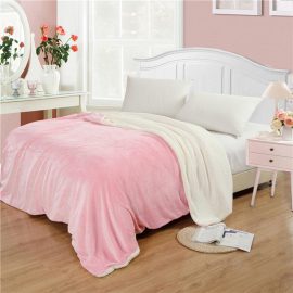 Coupon Soft Warm Plush Lamb Fleece Blankets Throw Rug Coral Flannel Throws Napping Blankets Bedding
