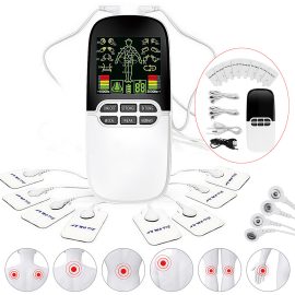 Coupon TENS Unit Electronic Pulse Meridian Massager LCD Digital Display 8 Treatment Modes Adjustment Neck Shoulder Pulse Massager