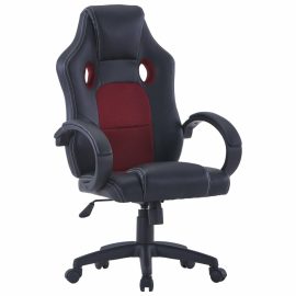 Coupon VidaXL Gaming Chair Ergonomic Design Artificial Leather Wine Red Office Home