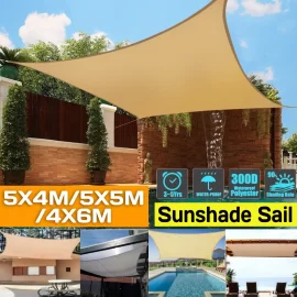 Coupon 4 x 6m Instahut Sun Shade Sail Cloth Shadecloth Awning Canopy Rectangle Square UV Protection Waterproof