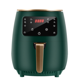 Coupon AUGIENB 1800W 4.5L Air Fryer Oil free Health Fryer Cooker 110V/220V Multifunction Smart Touch LCD Airfryer French fries Pizza Fryer
