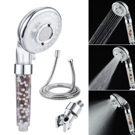 Coupon Baban Shower Head Filtration Hand Shower 3 Mode Shower With Limescale Filter And Ion Filter With A Pack Of Mineral Ball Substitutes