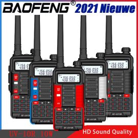 Coupon Baofeng BF UV10R 10W High Power USB Walkie Talkie 10 Watts VHF UHF Ham Radio Station UV-10R CB Radio Transmitter USB Transceiver