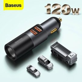 Coupon Baseus 120W Car Lighter Charger 30W USB-C PD 30W QC3.0 Support QC4+ AFC FCP SCP PPS Fast Charging For iPhone 12 12 Mini 12 Pro Max For Samsung Galaxy Note 20 Huawei Mate 40 OnePlus 8T Xiaomi Mi10