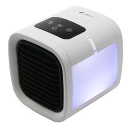 Coupon Loskii LW-01 Air Conditioner Desktop Air Cooler Electric Fan 5 Gear Wind Speeds with Colorful Light Low Noise for Home Office