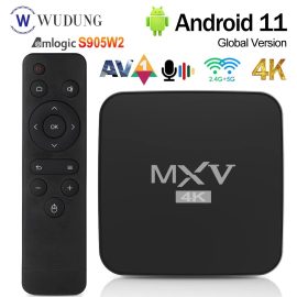 Coupon MECOOL MXV Android 11.0 S905W2 Quad core Smart TV Box 2GB RAM 16GB ROM 2.4G 5G WIFI BT5.0 Set Top Box 4K Media Player