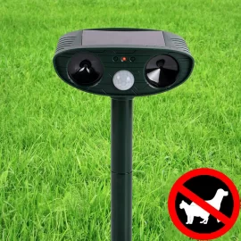 Coupon Outdoor Garden Solar Ultrasonic Repeller PIR Pest Animal Mouse Fox Cat Dog Repellent