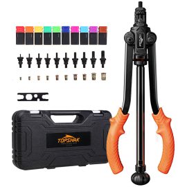 Coupon TOPSHAK RG2 Rivet Nut Riveter Double-handled Ram Tool Automatic Paragraph Nut Tool, Professional Pull Rivet Nut Machine