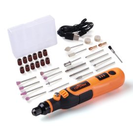 Coupon TOPSHAK TS-MG1 Mini Grinder 5000-15000rpm Cordless Rotary Tool Kit Portable Electric Grinding Polishing Sanding Engraving Drilling Machine