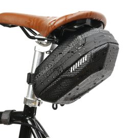 Coupon Waterproof Bicycle Tail Bag High-Capacity Durable Bike Tail Pack Carbon EVA Hard Shell Saddle Bags Riding MTB Phone Bags