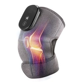 Coupon Wireless Far Infrared Heated Vibraring Massage Knee Pads Three-gear Hot Compress Joint Warm Heating Pad USB Charging Knee Massager