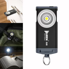 Coupon WUBEN G2 P9 500LM Quick-release EDC LED Keychain Flashlight Magnetic Tail Type-C Charging Super Wide-angle Floodlight Keychain Lamp Work Light With Back Clip