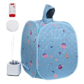 Coupon 110V/220V 1000W 2.6L Home Foldable Spa Steam Sauna Steamer Tent Full Body Slimming Detox
