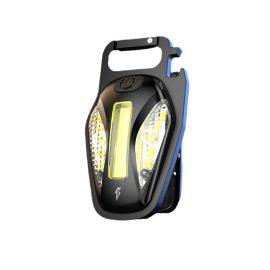 Coupon BIKIGHT Multi-function Keychain Flashlight Clip Lamp Bottle Opener Portable COB Bright Light Emergency Red SOS Lamp Flash Warning Mini Torch USB Rechargeable