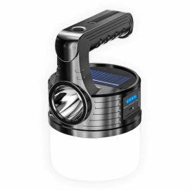 Coupon BIKIGHT Solar & USB Rechargeable LED Outdoor Camping Light Handle Searchlight Flashlight Night Market Stall Light Fishing Bulb Lamp MX-519