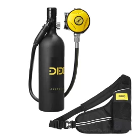 Coupon DIDEEP X4000 Pro 1L Scuba Diving Tank Set Cylinder Oxygen Tank Underwater Mini Freedom Breath Equipment