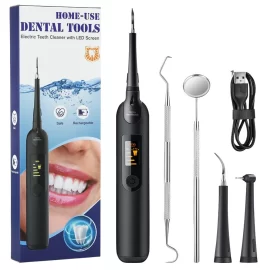 Coupon Household Portable Oral Irrigator USB Rechargeable Calculus Remover IPX6 Waterproof Electric Tartar Remover Whitening Tooth Cleaner