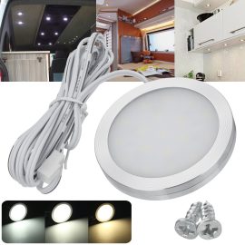 Coupon KROAK 12V Interior LED Spot Light For Camper Van Caravan Motorhome T4 T5 Kitchen Cabinets Cupboard