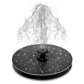 Coupon LIUMY Solar Fountain Pump 2.2W Floating Solar Round Water Pump Floating Panel With 7 Nozzles for Pond Fountain BirdBath Garden Decoration Water Cycling