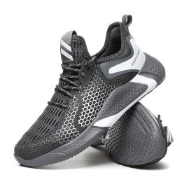 Coupon Men Soft Breathable Mesh Hollow Lace-Up Sport Shoes