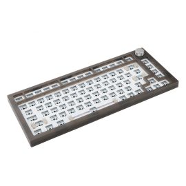 Coupon Next Time 75 Mechanical Keyboard Customized Kit Type-C Wired 82 Keys Progarmming Hot-Swappable 3/5-Pin Switch RGB Backlit Keyboard Kit PCB Mounting Plate Case with Knob Button for Cherry Gateron Kailh Knob Mechanical Keyboards