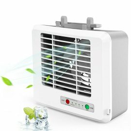 Coupon Portable Mini Air Conditioner Water Cool Cooling Fan Cooler Humidifier Purifier