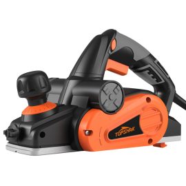Coupon TOPSHAK 6-Amp Electric Hand Planer 16500/min 3.2” Wood Planer with Adjustable Planing Depth Power Planer for Woodworking Chamfer Home DIY Dual Side Dust Outlet