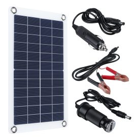 Coupon 30W 12V Solar Panel Monocrystalline Silicon Battery Charger Kit Trickle Portable For Car Van Boat Caravan Camper