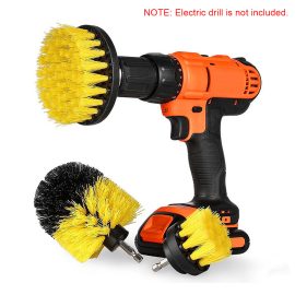 Coupon 5Pcs Scrub Brush Drill Attachment Kit Power Scrubber Cleaning Brushes Grout Tile