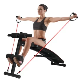 Coupon Adjustable Sit up Bench Multifunctional Folding Abdominal Muscle Training Body building Home Gym Fitness Equipment