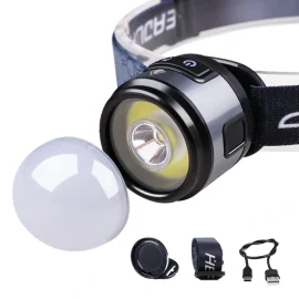 Coupon BIKIGHT 3-in-1 XPG + COB 400LM Headlamp with Clip White & Red Camping Light Emergency Work Lamp Torch for Outdoor Fishing Cycling Running