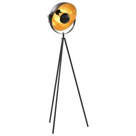 Coupon Black and Gold Vintage Floor Lamp Standing E27 134cm Height Without Bulb