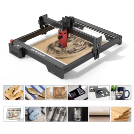 Coupon ENJOYWOOD CEL-E10 Laser Engraver 10W Output Power 0.06 * 0.06mm Compressed Spot Engraving Cutting Machine, Eye Protection Fixed-focus, Support Air Assist Kits,Support Offline (TF CARD) DIY Machine for Engraving and Cutting