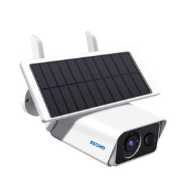 Coupon ESCAM QF180 3MP Wireless PIR Motion Detection Night Version Cloud Storage Two-way Audio Solar Battery Camera IP66 Waterproof ICSEE APP