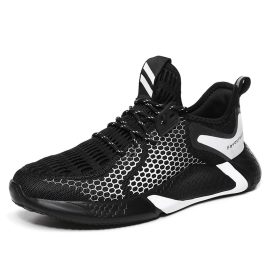 Coupon Men Soft Breathable Mesh Hollow Lace-Up Sport Shoes
