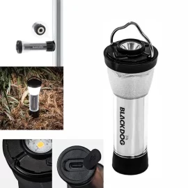 Coupon Naturehike BLACKDOG Multifunctional Camping Light Three Modes 2400mA IPX4 Waterproof Type-c Rechargeable Magnetic Suction Camping Lantern Flashlight Spotlight Work Lights For Outdoor Camping Tent Light – Type C