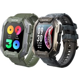 Coupon SENBONO C20 1.71 inch Split Screen Heart Rate Blood Pressure Oxygen Monitor 24 Sports Modes 50 Days Standby 5ATM Waterproof 3-Proof Rugged Smart Watch