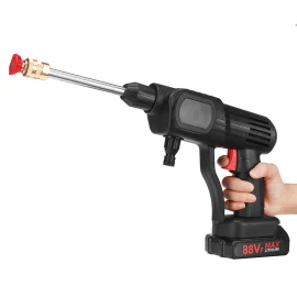 Coupon 1500W 60Bar High Pressure Cordless Car Washer Spray Guns Water Cleaner With None 1pc 2Pcs 88VF Battery – no battery