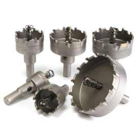 Coupon 6pcs 22mm-65mm Stainless Steel Carbide Tip Metal Alloy Drill Bits Hole Saw Cutter Set