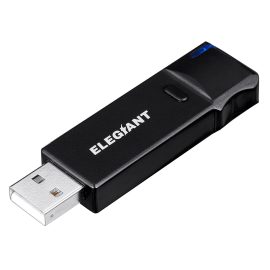 Coupon ELEGIANT BTI-069 bluetooth 5.1 Transmitter Wireless Audio Transmitter Mini USB 3.5 Jack BT Adapter for TV headphones Home Stereo System PC