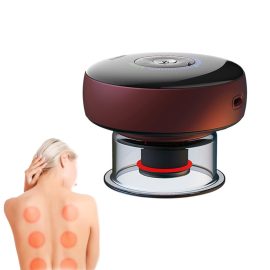 Coupon FITDASH Electric Cupping Therapy Guasha Massager Cervical Mini Anti Cellulite Magnet Vibration Muscle Body Shoulder Neck Device Electromagnetic Wave USB Massager