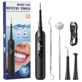 Coupon Household Portable Oral Irrigator USB Rechargeable Calculus Remover IPX6 Waterproof Electric Tartar Remover Whitening Tooth Cleaner