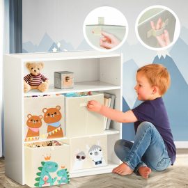 Coupon KING DO WAY Oxford Cloth Cartoon Animal Toy Storage Bag Waterproof Environmental Anti-mold Storage Box